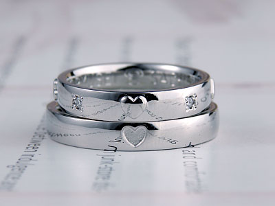 トランプ図柄結婚指輪