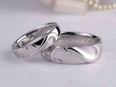 CとDの結婚指輪