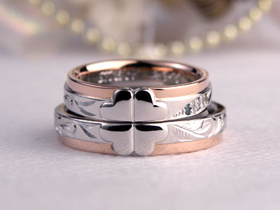 コンビの四つ葉結婚指輪