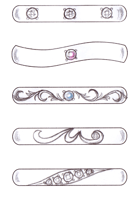 結婚指輪に簡単なデザイン